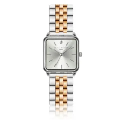 Amelia Parker Montres|Montre Femme Plaza en Acier rose doré/argenté