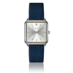 Amelia Parker Montres|Montre Femme Plaza en Cuir bleu foncé