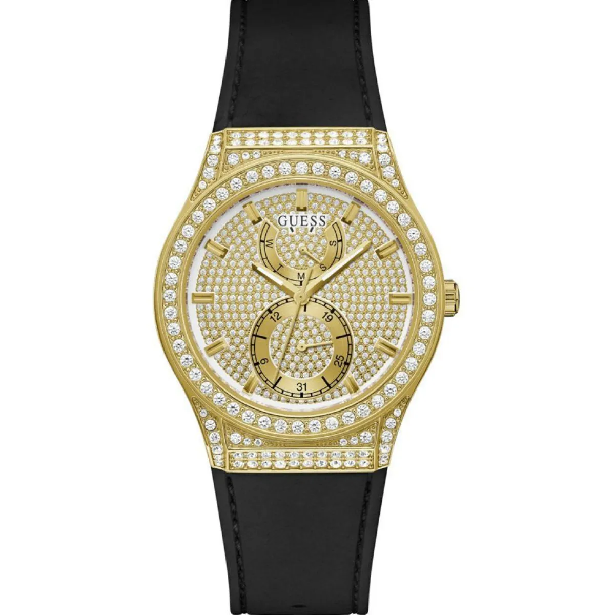 Guess Montres|Montre Femme Princess en Silicone noire