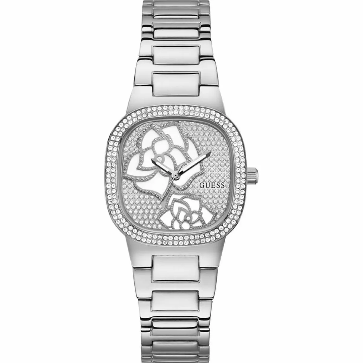 Guess Montres|Montre Femme Rose Bud en Acier argentée