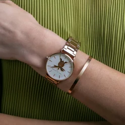 Amelia Parker Montres|Montre Femme Rose Turtle en Acier rose doré