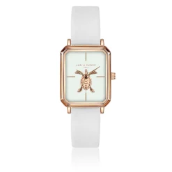 Amelia Parker Montres|Montre Femme Serenity en Cuir blanche