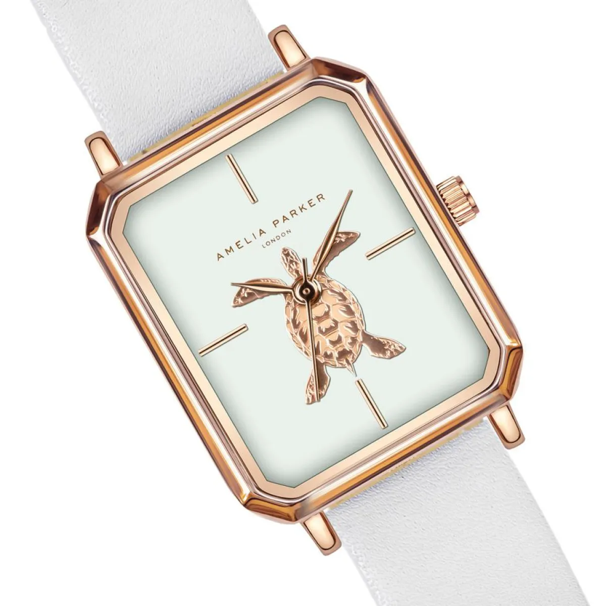 Amelia Parker Montres|Montre Femme Serenity en Cuir blanche