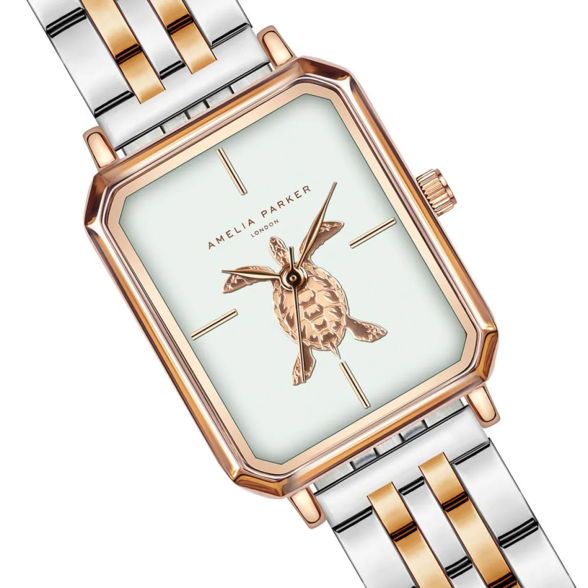 Amelia Parker Montres|Montre Femme Serenity en Acier rose doré/argenté
