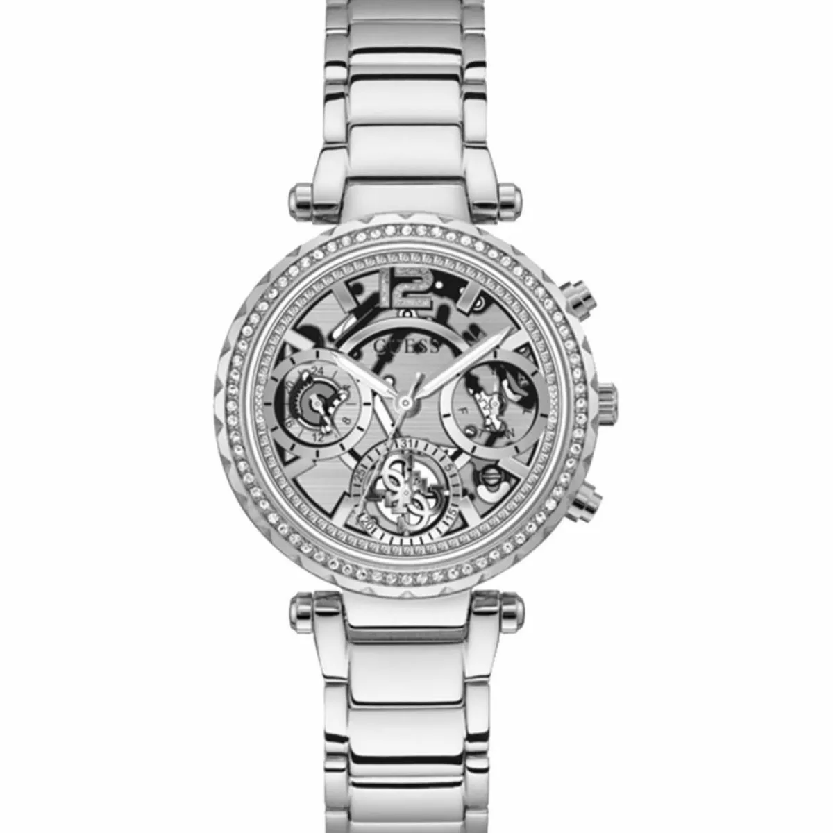 Guess Montres|Montre Femme Solstice en Acier argentée