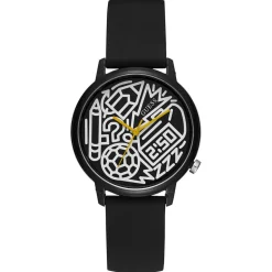 Guess Montres|Montre Femme Time To Give en Silicone noire