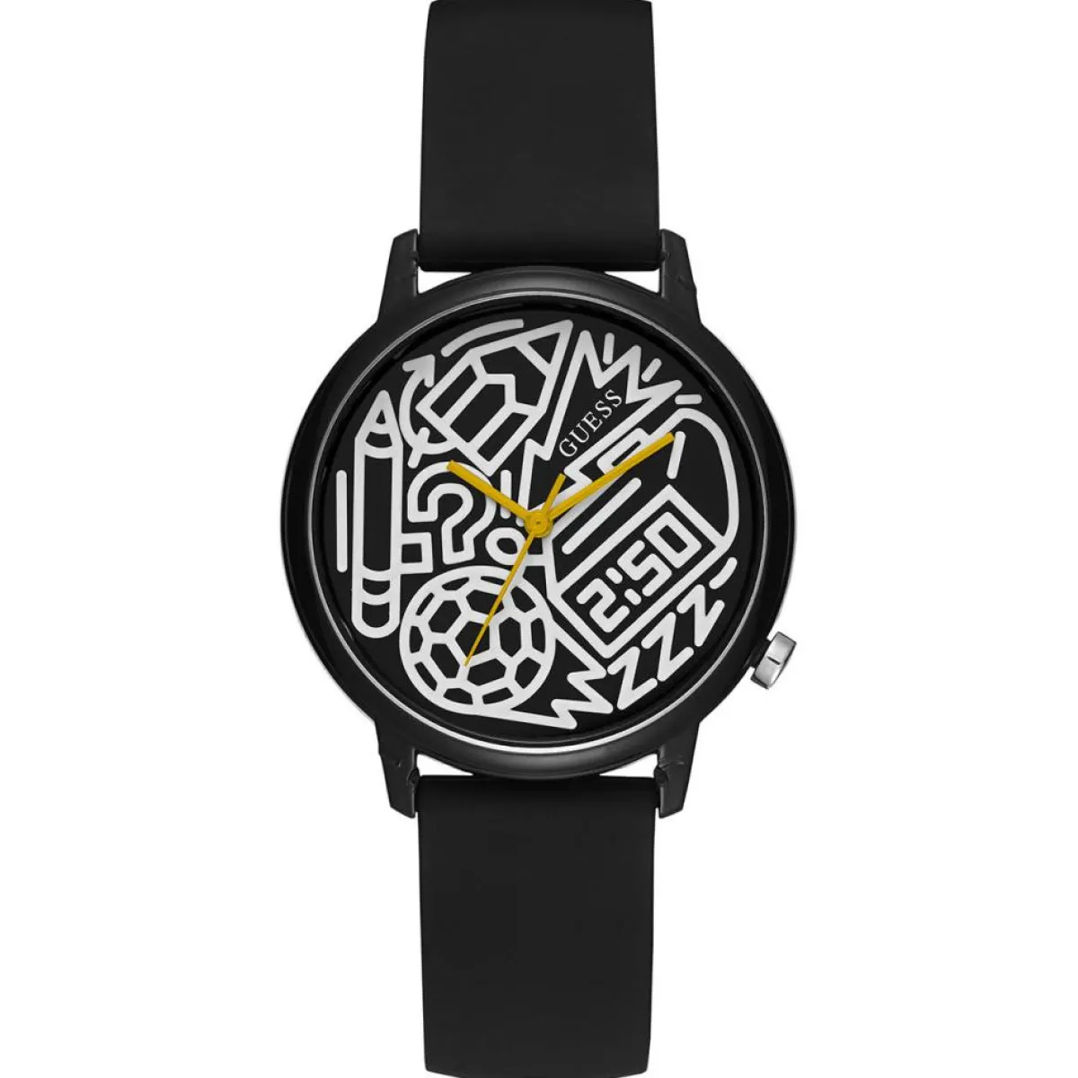 Guess Montres|Montre Femme Time To Give en Silicone noire
