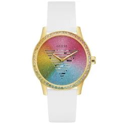 Guess Montres|Montre Femme Unity en Silicone blanche