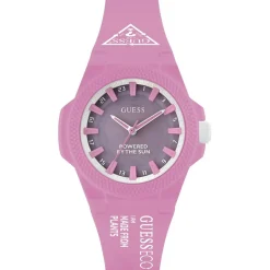 Guess Montres|Montre Solaire Femme Outspoken en Silicone rose