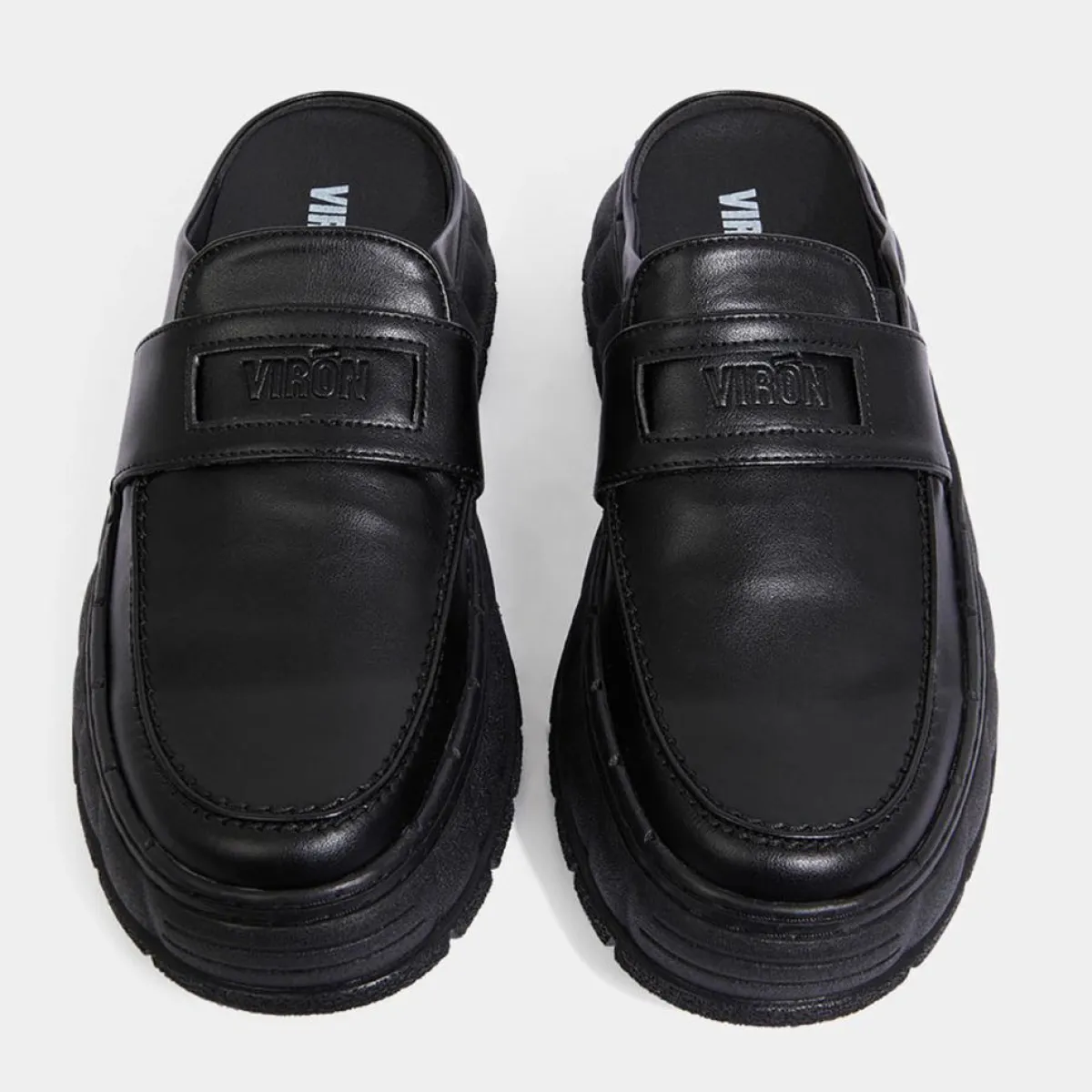 Viron Mocassins|Mules appleskin 1969 noirs