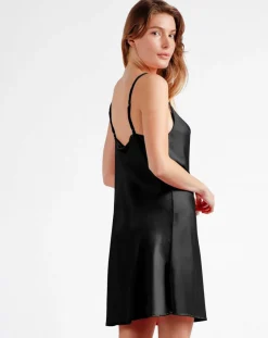 Mr Wonderful Lingerie, Nuit|Nuisette à bretelles noire