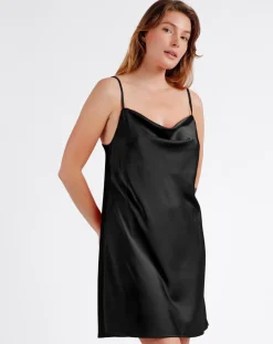 Mr Wonderful Lingerie, Nuit|Nuisette à bretelles noire