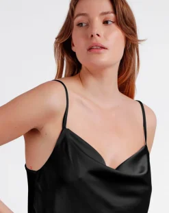 Mr Wonderful Lingerie, Nuit|Nuisette à bretelles noire