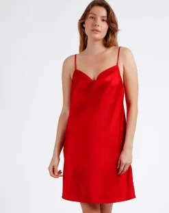 Mr Wonderful Lingerie, Nuit|Nuisette à bretelles rouge
