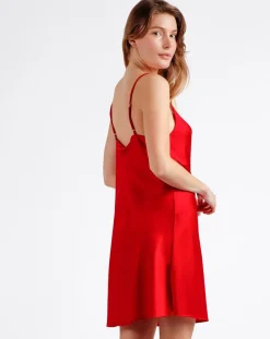 Mr Wonderful Lingerie, Nuit|Nuisette à bretelles rouge