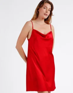 Mr Wonderful Lingerie, Nuit|Nuisette à bretelles rouge