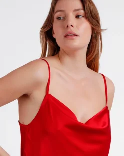 Mr Wonderful Lingerie, Nuit|Nuisette à bretelles rouge