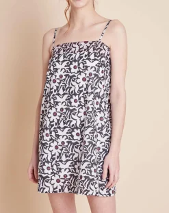 Le Chat Lingerie, Nuit|Nuisette Fidji imprimée noir/blanc