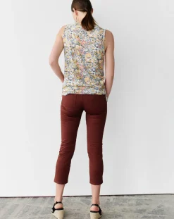 Caroll Pantalons|Pantacourt Mason B chocolat