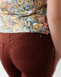 Caroll Pantalons|Pantacourt Mason B chocolat