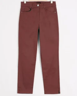 Caroll Pantalons|Pantacourt Mason B chocolat