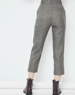 See u Soon Pantalons|Pantalon 7/8 Ashlynn noir/doré