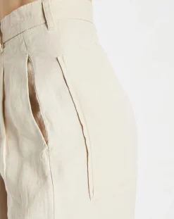 Marc O'Polo Pantalons|Pantalon 100% Lin Plissé Large Kl beige