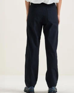 Bellerose Pantalons|Pantalon ajusté Ghada rayé marine
