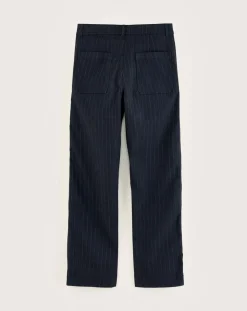 Bellerose Pantalons|Pantalon ajusté Ghada rayé marine
