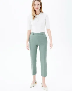 Caroll Pantalons|Pantalon ajusté Phileas céladon