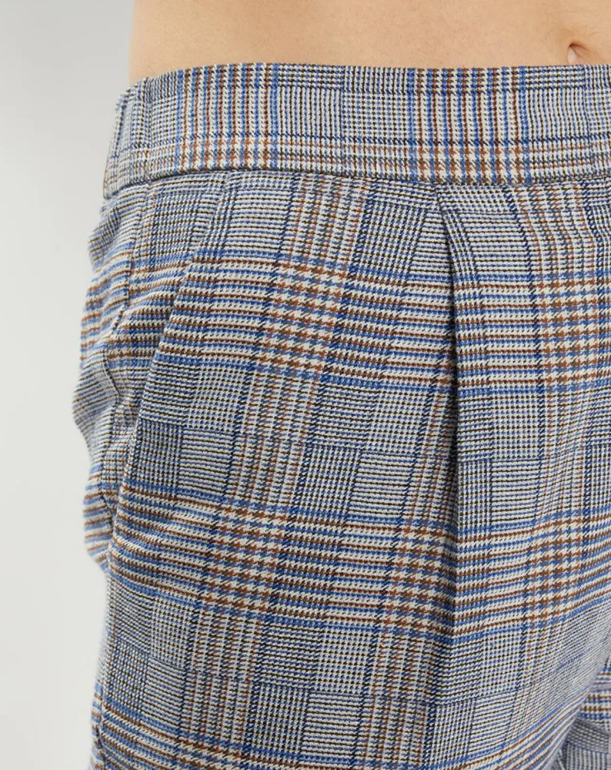 Galeries Lafayette Pantalons|Pantalon ajusté Rink imprimé Prince de Galles gris/noir