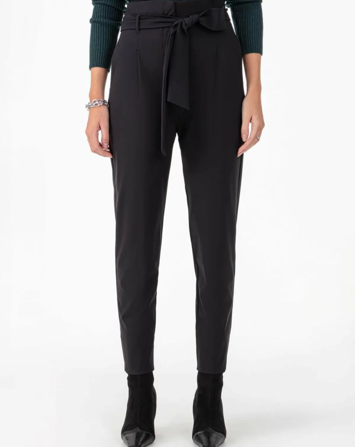 Indies Pantalons|Pantalon avec Ceinture Hadrien noir