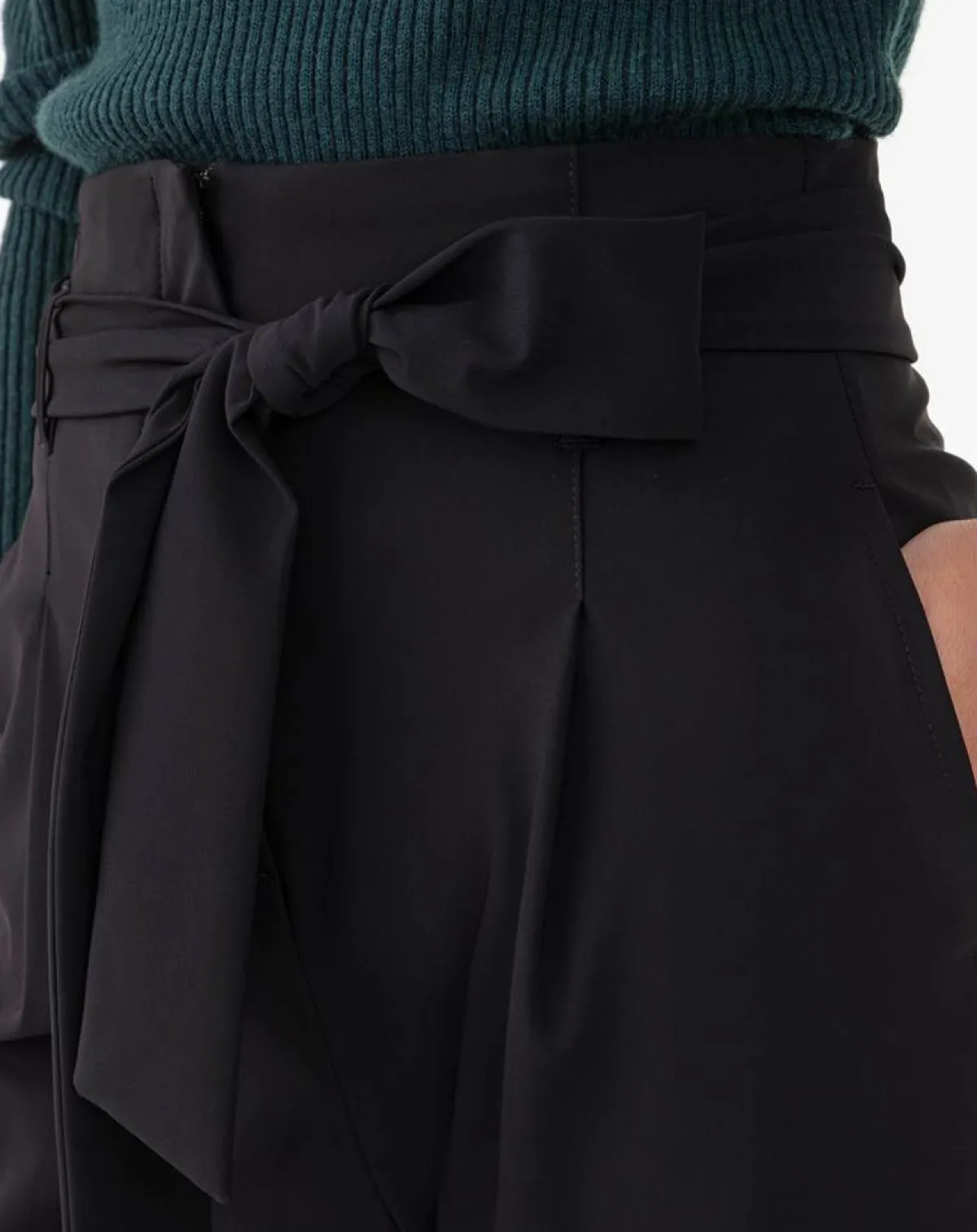 Indies Pantalons|Pantalon avec Ceinture Hadrien noir