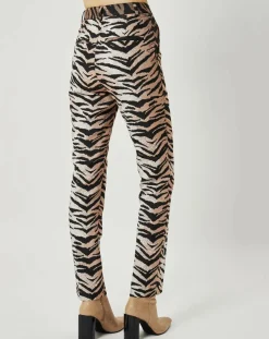 Manoush Pantalons|Pantalon Belle de Jour imprimé marron