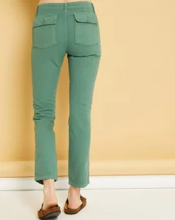 Acquaverde Pantalons|Pantalon cargo Chevron Columbia vert
