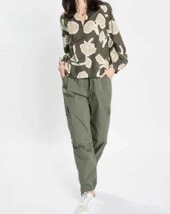 Marc O'Polo Pantalons|Pantalon cargo Explorer kaki