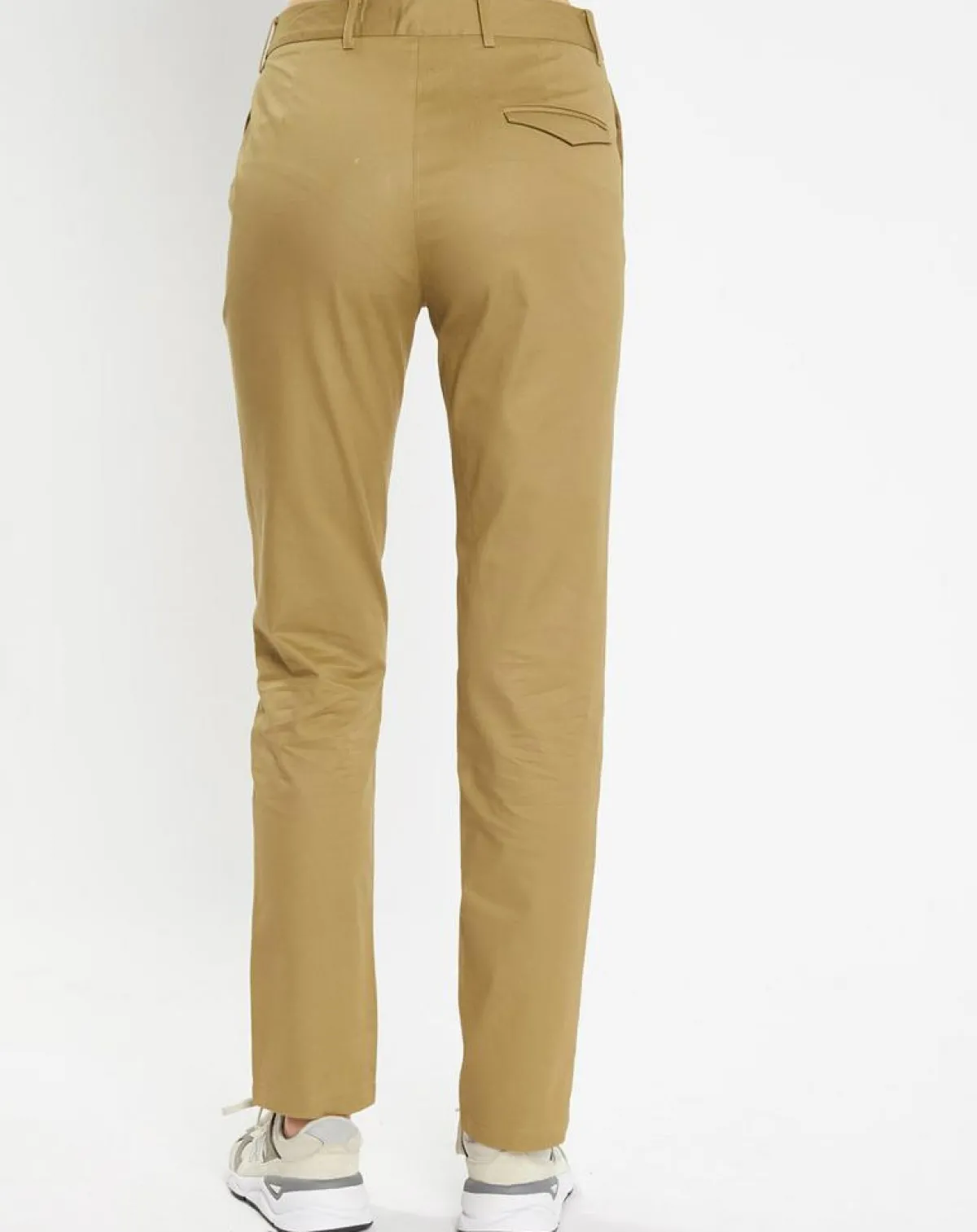 Galeries Lafayette Pantalons|Pantalon chino Charles kaki clair