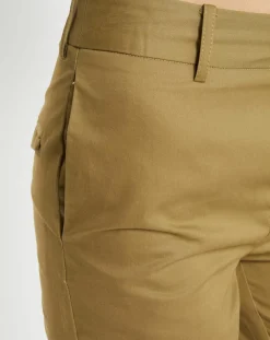 Galeries Lafayette Pantalons|Pantalon chino Charles kaki clair