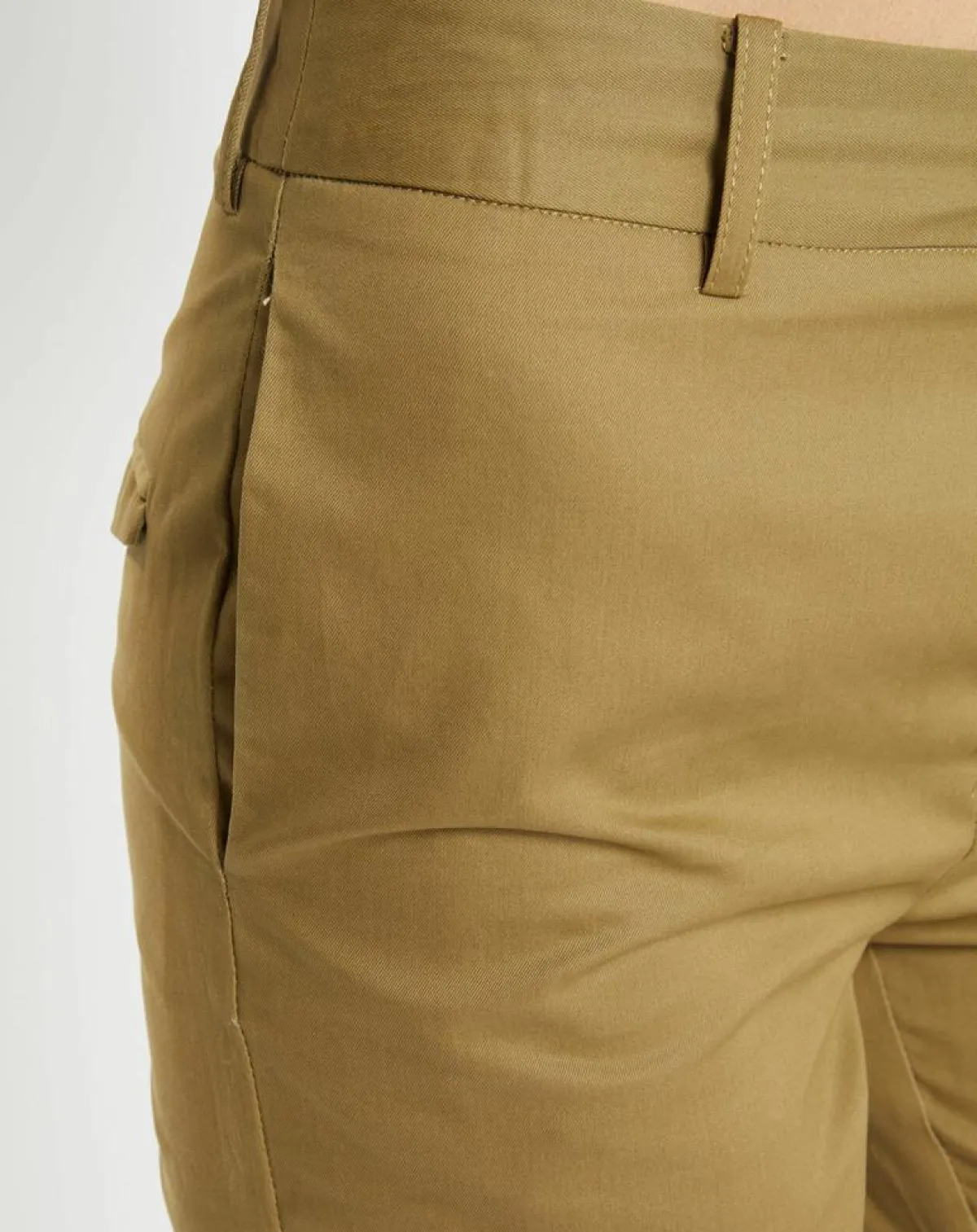 Galeries Lafayette Pantalons|Pantalon chino Charles kaki clair