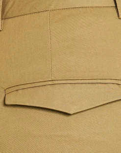 Galeries Lafayette Pantalons|Pantalon chino Charles kaki clair