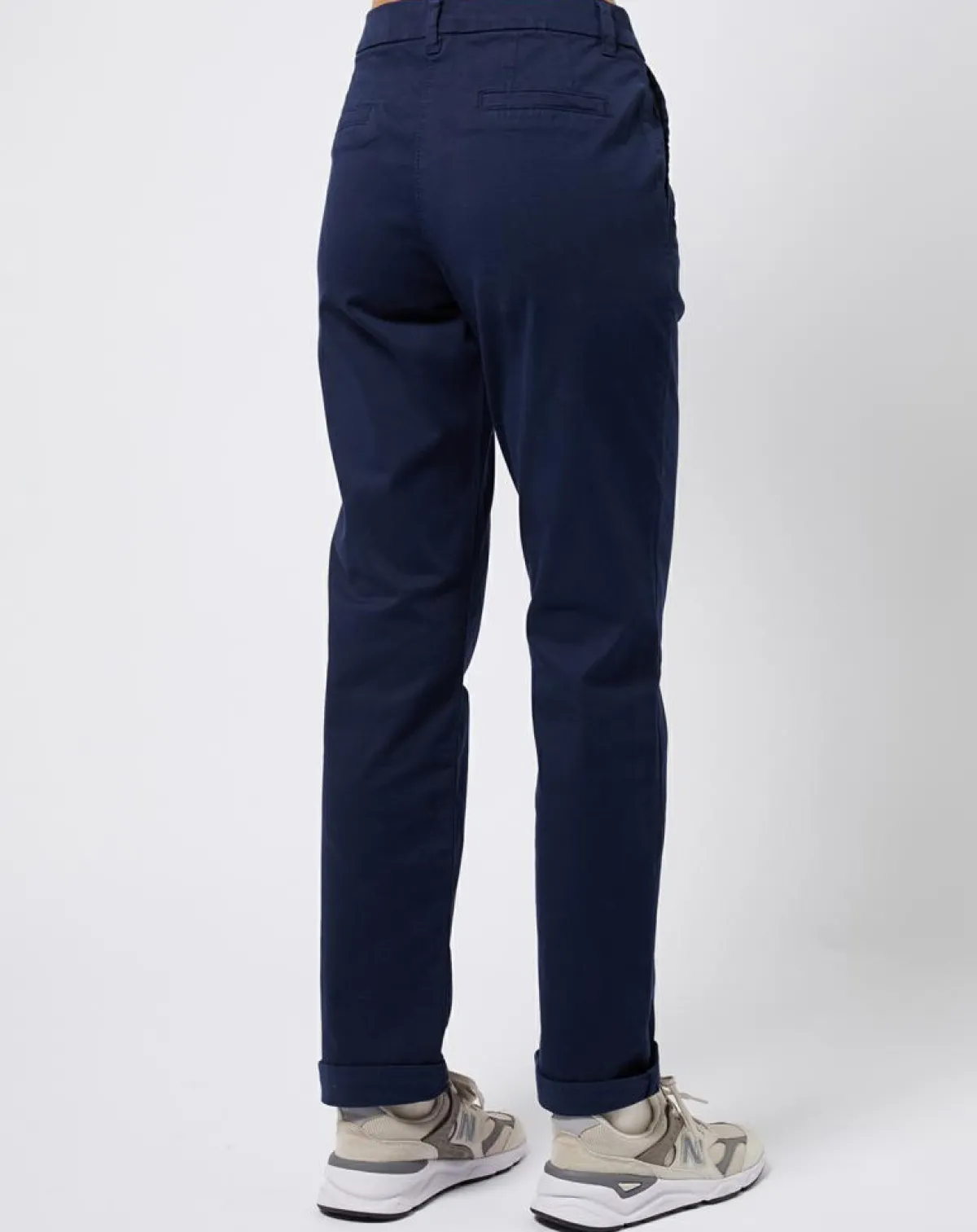 Esprit Pantalons|Pantalon chino en Coton mélangé classique bleu marine