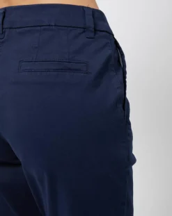 Esprit Pantalons|Pantalon chino en Coton mélangé classique bleu marine