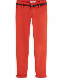 Scotch & Soda Pantalons|Pantalon Chino slim rouge