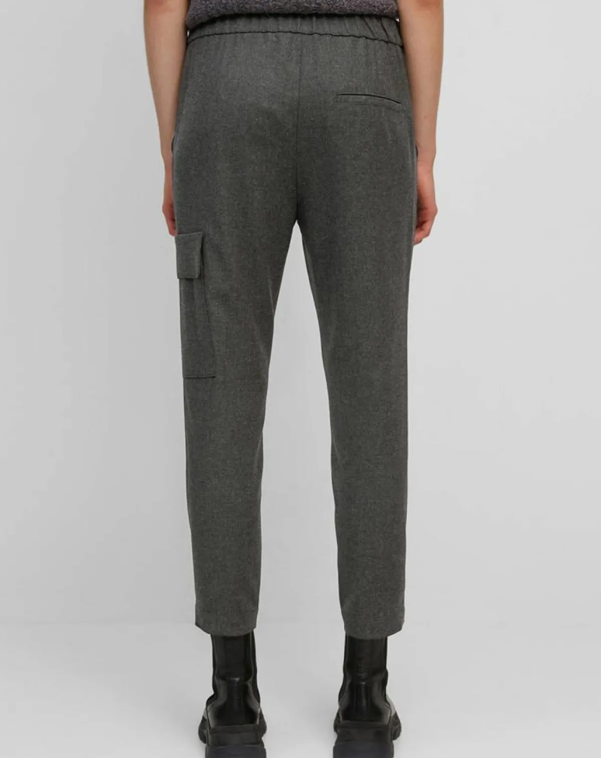 Marc O'Polo Pantalons|Pantalon confortable Traveler gris foncé