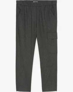 Marc O'Polo Pantalons|Pantalon confortable Traveler gris foncé