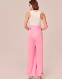Tara Jarmon Pantalons|Pantalon Coton Biologique en popeline blush