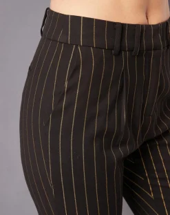 Suncoo Pantalons|Pantalon court Jarod à rayures noir