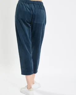 Marc O'Polo Pantalons|Pantalon de Jogging en Velours de côtelé bleu marine