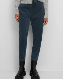 Marc O'Polo Pantalons|Pantalon de Jogging en Velours de côtelé bleu marine