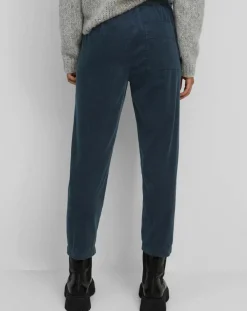 Marc O'Polo Pantalons|Pantalon de Jogging en Velours de côtelé bleu marine